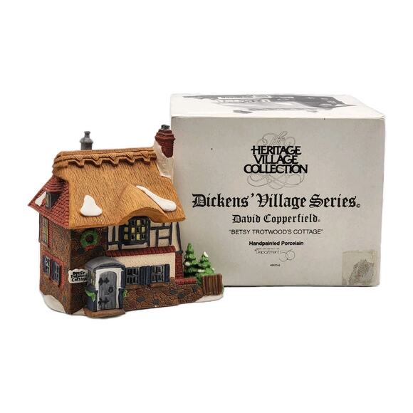 Dept 56 Betsy Trotwoods Cottage Dickens Village Series VTG 1989 in Original Box - Picture 1 of 16